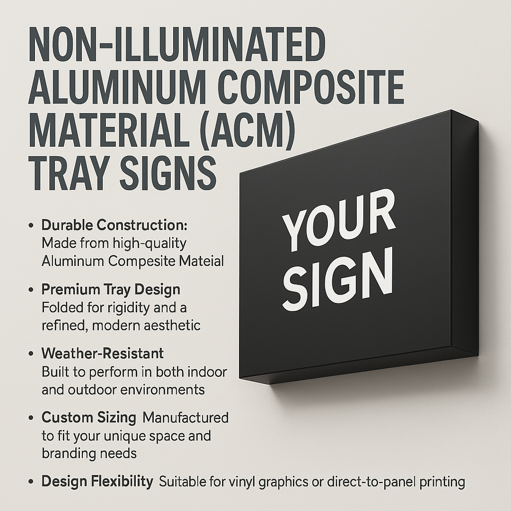 Non-Illuminated Flat Aluminum Signs