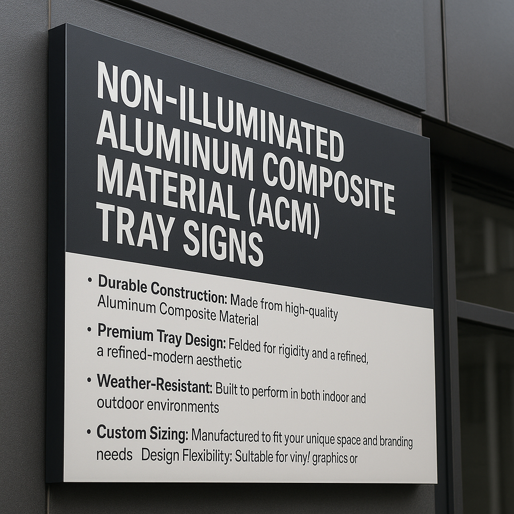 Non-Illuminated Flat Aluminum Signs