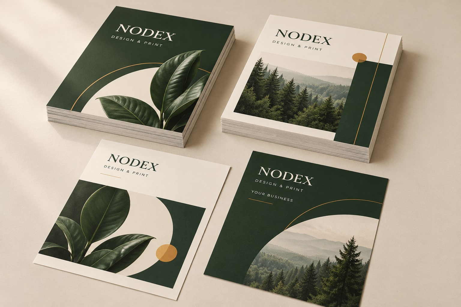 Flyer printing sample layouts