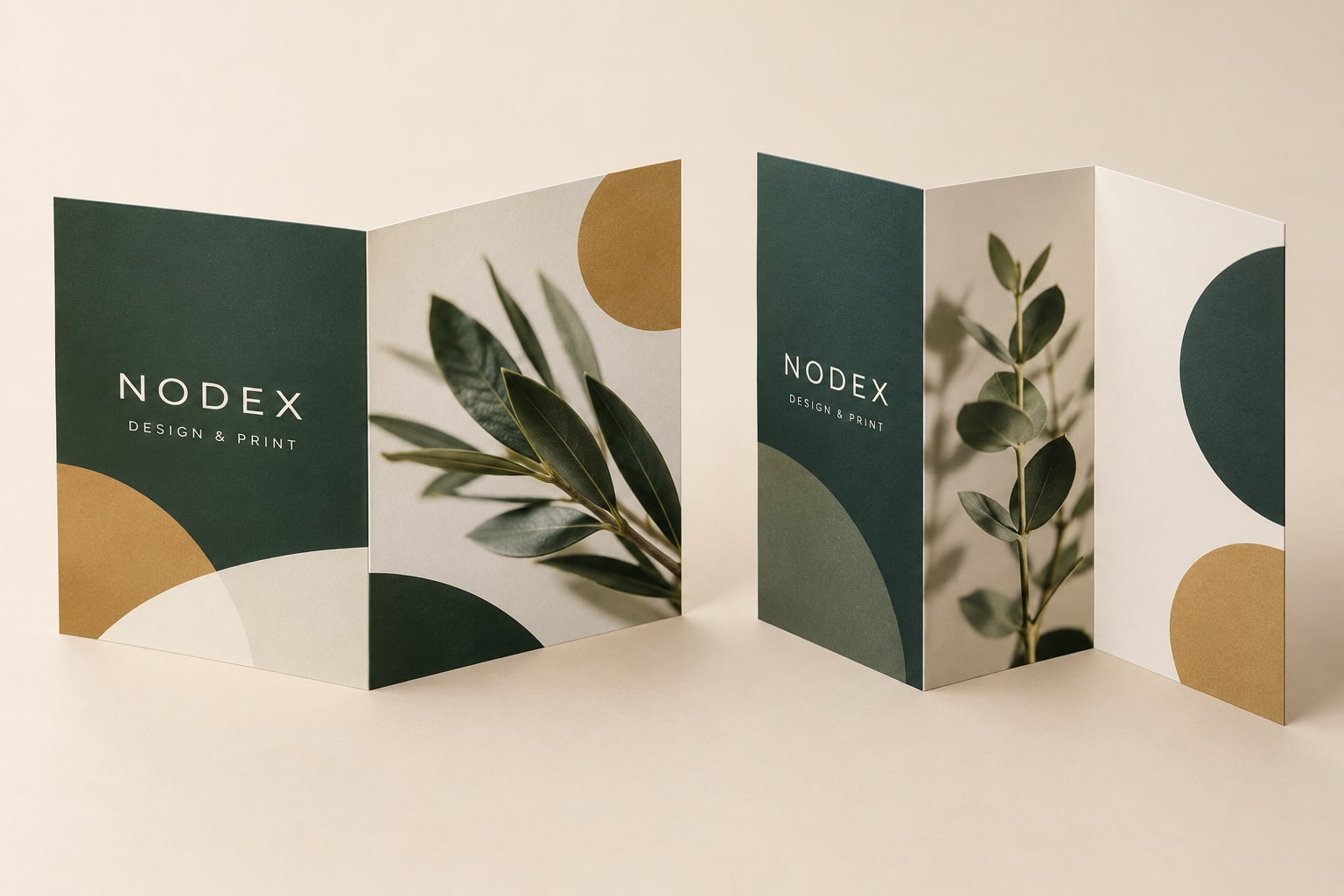 Leaflet printing sample layouts